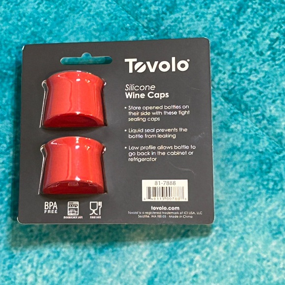 Tovolo Silicone Wine caps. Brand new and in original packaging. - Picture 2 of 2